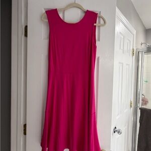 Sleeveless Pink A-Line Dress